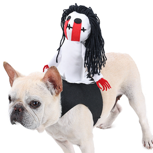 Nettes Dog Devil Kostüm für Halloween & Weihnachten Lustiges Haustier Halloween Cosplay Devil Outfits für Pet Dress-Up - Product Image 1