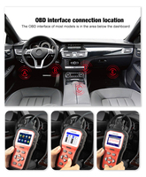 Escáner de diagnóstico automotriz con lector de código KW860 de nivel superior con actualización gratuita de por vida