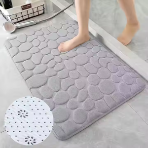 Tapis <span class=keywords><strong>de</strong></span> sol <span class=keywords><strong>de</strong></span> <span class=keywords><strong>salle</strong></span> <span class=keywords><strong>de</strong></span> <span class=keywords><strong>bain</strong></span> en mousse à mémoire <span class=keywords><strong>de</strong></span> forme souple, absorbant à séchage rapide et <span class=keywords><strong>antidérapant</strong></span>, tapis <span class=keywords><strong>de</strong></span> <span class=keywords><strong>bain</strong></span> en pierre <span class=keywords><strong>de</strong></span> Sutera - Product Image 4