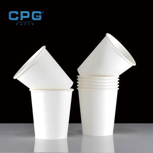 Gobelets en papier écologiques de qualité supérieure, doublés de PLA, 8 oz, 12 oz, à double paroi, jetables, pour café - Product Image 1