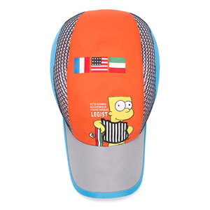 Summer Quick Drying Baseball Cap For Kids Teens Outdoor Sun Protection Hat Breathable Mesh Unisex Gray Orange Blue - Product Image 4