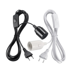 Iron Plating Lamp <strong>Socket</strong> <strong>E27</strong> EU/US/AU <strong>Plug</strong> With 1.8 Meter Wire Holder Length Round Lamp Stand for UV Germicidal Bulb - Product Image 2