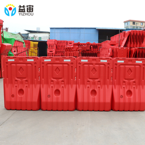 รั้วกั้นอาคารที่เต็มไปด้วยน้ำเชื่อมต่อกันอุปสรรคด้านความปลอดภัยที่วางซ้อนกันได้สำหรับตัวแบ่งถนนชั่วคราวและทางเดินทางเท้า - Product Image 6