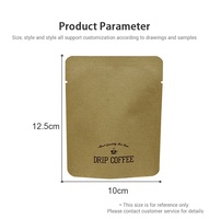 Sachets de café et de thé jetables M-Star portables à impression personnalisée pour infusion à froid, avec oreilles de suspension, filtre à café goutte à goutte, sachet de café