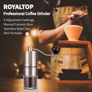 Mini moulin à <span class=keywords><strong>café</strong></span> à main minimaliste en acier inoxydable ensemble de moulins à <span class=keywords><strong>café</strong></span> manuels avec fraise en céramique conique à réglage réglable - Product Image 2