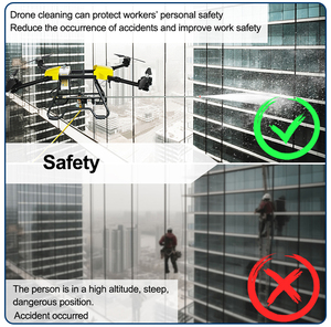 Joyance Pompe à eau au sol Travaux sous pression <span class=keywords><strong>et</strong></span> nettoyage Bâtiments de 100m de haut Facile à utiliser Drone de nettoyage de vitres à moindre coût - Product Image 6