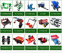 Nueva Tractora Manual Diésel de 12HP de Uso Pesado con Arado de Discos - Herramienta Agrícola Profesional para la Recuperación de Tierras de Cultivo