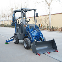 Mini-chargeuse-pelleteuse compacte multifonctionnelle de 0,5 tonne pour travaux de terrassement légers à domicile, dans le jardin ou à la ferme