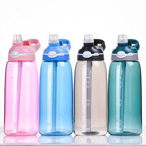 New Design 26/32oz Plastic Drinkware Free Cute Style <b>Kids</b> Flip Top <b>Bottle</b> <b>with</b> <b>Straw</b> and Rope for Cold <b>Water</b> Sports Use - Product Image 5