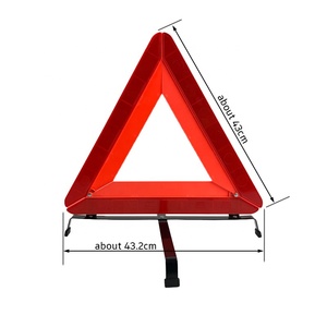 Trípode de accidente de coche de camión de 545g de alta calidad triángulo de advertencia de avería reflectante de emergencia para seguridad en carretera - Product Image 2