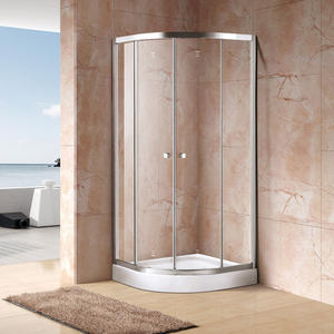Harga bagus 90x90cm sudut geser Shower kabin 6mm kaca pengaman Shower ruang dioptimalkan Bespoke layar mandi - Product Image 1