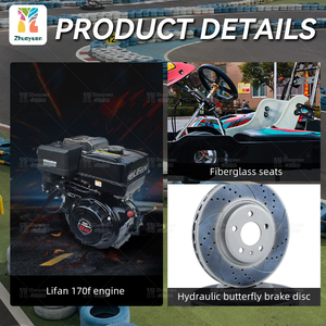 Zhuoyuan 2025 Nuevo diseño de alquiler Go Carts Gas Powered para niños adultos Gasolina Kart Alquiler Go Karting Car para parque temático - Product Image 4