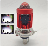 TCYATO Phare LED de moto avec lentille et ventilateur, projecteur LED pour moto à faisceau haut et bas, blanc jaune 20W 12V-80V