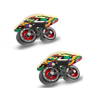 <span class=keywords><strong>Planche</strong></span> à roulettes de drift en aluminium et bois d'érable, plaque plate, <span class=keywords><strong>longueur</strong></span> 16,8 cm, charge maximale 500 kg, <span class=keywords><strong>planche</strong></span> de drift freestyle pour adulte - Product Image 2