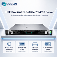 Server Rak HPE ProLiant DL360 Gen11 4510 1U 100% Teruji Sepenuhnya Perangkat Keras Enterprise Dengan Garansi 3 Tahun Server Komputasi