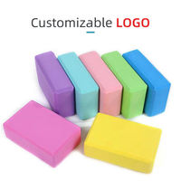 2024 Venta al por mayor Eva Yoga ladrillo 3*6*9 logotipo personalizado de alta densidad 120 gramos respetuoso con el medio ambiente reciclado EVA espuma Yoga bloques