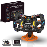 Simulador de Carreras de Autos Deportivos, Volante, Bloques de Construcción, Modelo MOC, Tablero Interactivo con Control por Aplicación, Regalo de Navidad