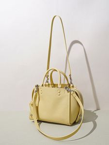 Bolso de Mano de Cuero Vacuno Genuino Clásico 2026, Bolso de Hombro Cuadrado Simple para Mujer, Elegante Bolso Bandolera - Product Image 2