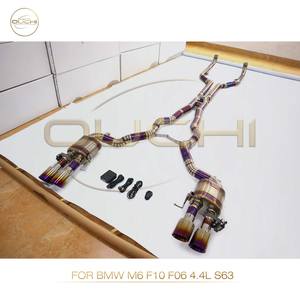 OUCHI lega di titanio per BMW M6 F10 F06 4.4L S63 Catback tubo di scarico sistema silenziatore con valvola Auto prestazioni parti - Product Image 4