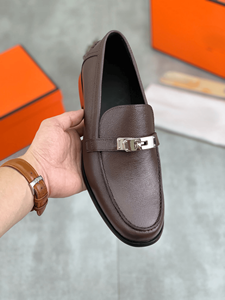 Zapatos Oxford de Piel de Vacuno con Entresuela de Goma/Látex, Suela de Goma y Forro de Tela para Todas las Estaciones - Product Image 1