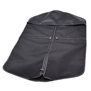 Muestra gratuita de funda de ropa plegable negra de lujo hecha a mano para hombre, bolsa de transporte de trajes informal para viaje - Product Image 3