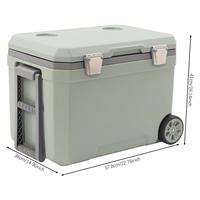 Réfrigérateur portable pour camping-car, glacière de 35 L sans batterie pour extérieur
