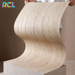 RCL vente en gros panneau <span class=keywords><strong>de</strong></span> pierre <span class=keywords><strong>de</strong></span> travertin 3d Mcm pierre souple <span class=keywords><strong>de</strong></span> travertin imprimée en 3d Mcm pierre flexible pour mur - Product Image 4