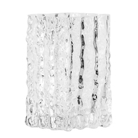 Nordique Glacier hydroponique verre clair vase décoration lumière luxe style maison salon table rose vase à fleurs