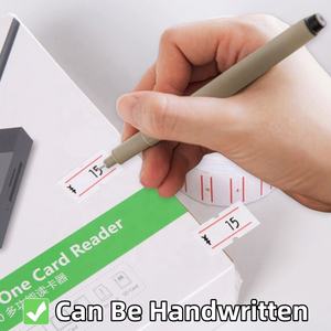 Fábrica al por mayor logotipo personalizado impresión pegatina adhesiva 12x21mm supermercado báscula etiquetas para alimentos/cosméticos embalaje - Product Image 5