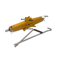 Cric ciseaux pliable 1T à levage rapide, hauteur de levage réglable 105mm-350mm, pour réparation de pneus automobiles, vente en gros