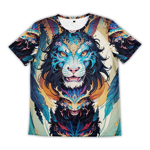 T-shirt pour homme à col rond surdimensionné tendance streetwear, 100% coton, 260 g/m², avec logo imprimé par transfert thermique personnalisé, tailles XS-3XL, OEM - Product Image 1