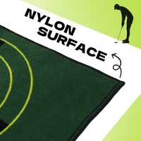 Mini jeu de golf ensemble gazon artificiel mettre tapis vert pour la pratique intérieure de la maison d'arrière-cour
