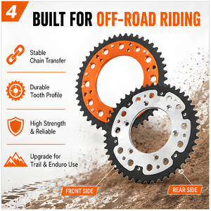 <span class=keywords><strong>Kit</strong></span> de pignon de chaîne arrière de moto 46T 47T 48T pour Ktm Sx <span class=keywords><strong>Sxf</strong></span> Xcf Xcw Exc Excf 125 200 <span class=keywords><strong>250</strong></span> 300 350 450 TE FE 150 <span class=keywords><strong>250</strong></span> 23-24 - Product Image 2