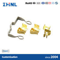 Multiprise à 3 broches avec inserts vissés en laiton pour pièces électriques, matériaux de contact électrique, rallonge