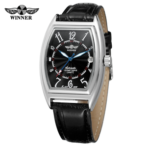 Montre de luxe Winner, squelette, <span class=keywords><strong>mouvement</strong></span> <span class=keywords><strong>automatique</strong></span>, avec bracelet en cuir, Jam Tangan, montres pour hommes, Reloj Para Hombre, montres-bracelets - Product Image 6