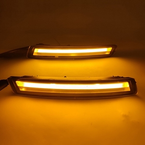 Pour Volkswagen Beetle 2006-2010, modification des feux de jour à LED, clignotants de pare-chocs avant, feux antibrouillard jaunes - Product Image 4