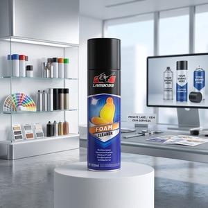 LAMBOSS 650ML Lemon Scented Multipurpose Foam Cleaner Zero Residue for <strong>Automotive</strong> and Household Leather Sofas - Product Image 1