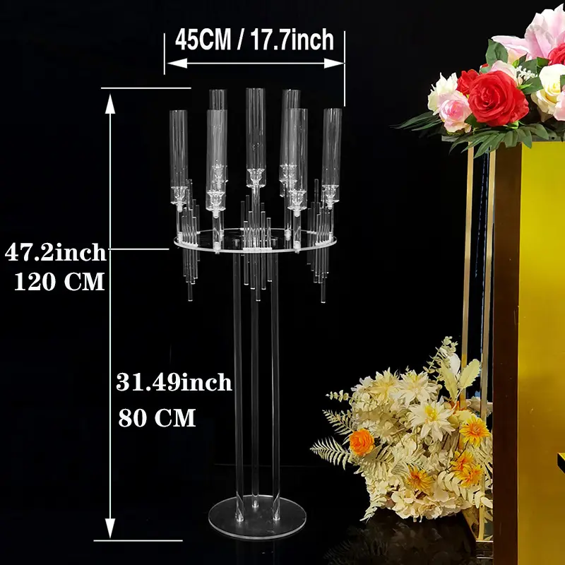 Tables Decoration Flowers Rack Vase Gold Tall Metal Flower Stand For Weddings Party Centerpiece