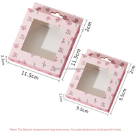 Boîte à bijoux en PVC personnalisée en gros, imprimée avec des dessins animés mignons, pour bracelets, colliers et accessoires pour cheveux, emballage cadeau en papier