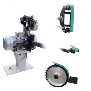 Ponceuse à bande électrique verticale et horizontale double usage 380V/220V avec régulation de vitesse, ensemble complet de meuleuse et ponceuse - Product Image 6