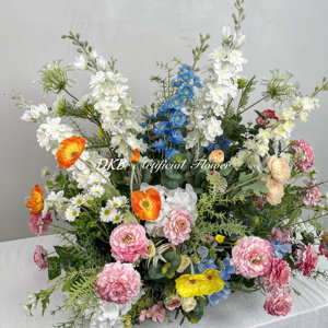 DKB factory <strong>cheap</strong> custom tropical aisle <strong>flowers</strong> durable artificial colorful wildflower wedding aisle <strong>flowers</strong> - Product Image 3