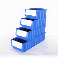 Boîte de rangement en plastique PP robuste et durable pour l'industrie, empilable, pour les pharmacies, les salles de soins infirmiers, le stockage médical et pharmaceutique