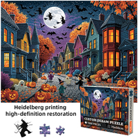 Usine de fabrication sur mesure de puzzles, puzzle personnalisé sur le thème d'Halloween, 1000 pièces, puzzle en papier, sûr pour la famille, pour les enfants