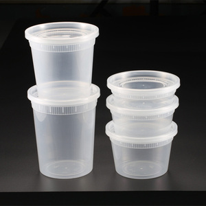 HD PP súp cup Hot Bán tái sử dụng vòng Heavy Duty Chất lượng cao Deli thực phẩm súp cup <span class=keywords><strong>container</strong></span> với nắp đậy - Product Image 3