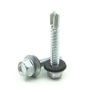Tornillos autorroscantes NOMOSION con brida hexagonal M6, zincados con arandelas para fijación en metal - Product Image 4