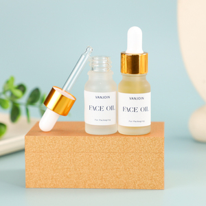 10ml フロストガラス スポイトボトル ゴールドキャップ付き 化粧品・スキンケア製品用エッセンシャルオイル・美容液容器 カスタムボックス入り - Product Image 6