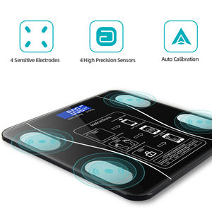उच्च सटीक ब्लू टूथ बॉडी फैट स्केल डिजिटल बीएमआई स्मार्ट वाईफाई वेइंग बॉडी फैट इलेक्ट्रॉनिक स्केल - Product Image 3