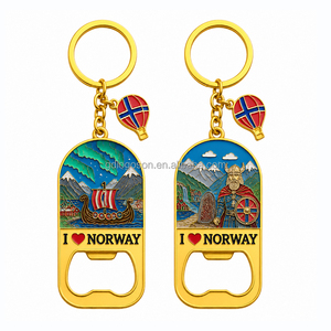 Fabricant de porte-clés souvenir émaillé personnalisé, plaqué or, avec logo de ville (Paris, Canada), décapsuleur, cadeaux de voyage, certifié SEDEX - Product Image 2