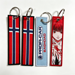 Porte-clés personnalisé pas cher, léger, en sangle tissée solide avec broderie, <span class=keywords><strong>pour</strong></span> clés <span class=keywords><strong>de</strong></span> voiture ou <span class=keywords><strong>de</strong></span> véhicule - Product Image 1