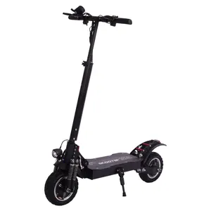 Patinete eléctrico de alta potencia Popular, patinete eléctrico con absorción de golpes fuerte, patinete eléctrico plegable para adultos, negro, electrónico, 48V, Unisex